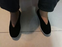 步隆升老北京千層底布鞋男中老年圓頭大碼駕車(chē)爸爸老頭春秋單鞋沖禮元口 千沖元口 39 曬單實(shí)拍圖
