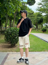 美羅邦 MELOBAN高品質(zhì)夏季薄款男士國風潮流印花短褲學生青年五分褲民族風中褲潮 白色 XL 參考130-150斤左右 曬單實拍圖