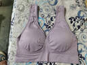 2件裝媽媽內衣女文胸無(wú)鋼圈大碼胸罩中老年人背心式中年紅色本命年聚攏運動(dòng)老人舒適孕婦通用加肥加大孝之至 紫灰+淺紫 XL(120-135斤) 曬單實(shí)拍圖
