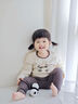 幼歌（YOUGE）嬰幼兒卡通舒適家居長袖T恤打底衣寬松護(hù)肚保暖褲子潮 深灰 （66-90兩用襠，高腰護(hù)肚） 90 cm 曬單實(shí)拍圖