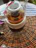 康韻  保溫底座蠟燭加熱茶壺杯墊恒溫茶杯茶座暖奶底座保暖杯墊茶具 10玲瓏溫茶底座白色/600ml花茶壺 曬單實(shí)拍圖