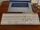 DURGOD 杜伽87/104键笔记本电脑PBT键帽机械键盘全键无冲（办公游戏电竞吃鸡键盘） K310极地白-白光限定版-樱桃轴 单光 银轴 实拍图
