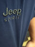 JEEP SPIRIT男士圓領(lǐng)短袖t恤純色大碼休閑薄款半袖夏套頭繡標體恤衫棉質(zhì)彈力 寶藍 XXL185/104A建議165-175斤 曬單實(shí)拍圖