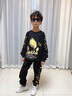 皮爾卡丹（pierre cardin）兒童衛(wèi)衣套裝8-9歲童裝5男童長袖春秋裝6街舞衣服7洋氣時髦13帥 黑色 收藏+項鏈 150 適合身高1米4左右 曬單實拍圖