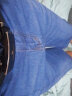 乔诗慧2条装 牛仔短裤男夏季薄款短裤弹力商务直筒宽松休闲马裤 6分-013蓝色+013浅蓝 32 (2尺5） 实拍图