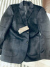 Fazeya恒源祥集團高級感山羊絨西服男秋冬毛呢商務(wù)休閑修身西裝單西外套 藏藍色 L (175) （建議120-140斤） 曬單實(shí)拍圖