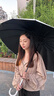 愛(ài)上雨漸變長(zhǎng)柄雨傘女士升級(jí)創(chuàng)意手柄加大加固加厚太陽(yáng)傘防曬晴雨兩用傘 【ins皮細(xì)彎柄】16骨---漸變藍(lán) 曬單實(shí)拍圖