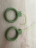 浪翔 液態(tài)硅膠指環(huán)掛繩卡通小熊手機掛繩耳機套U盤(pán)短款掛件暖手寶掛繩創(chuàng  )意鑰匙掛繩 抹茶綠【2條裝】 曬單實(shí)拍圖