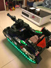 祁裕兒童電動(dòng)車坦克款兒童電動(dòng)車可坐人電動(dòng)玩具車四輪雙驅(qū)充電遙控車 軍綠遙控器早教燈帶大電池 曬單實(shí)拍圖