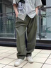 JEEP SPIRIT休閑褲男春夏新款工裝純棉褲子男寬松闊腿百搭大碼長(cháng)褲男 2328軍綠色 XL 曬單實(shí)拍圖