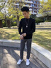 羅蒙2025春秋新款毛衣男士針織長袖圓領春季黑色男裝內(nèi)搭打底衫男 M001黑色【毛衣圓領常規(guī)款】 XL 曬單實拍圖