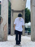 卡圖弛 短袖t恤男夏季新款寬松韓版潮流百搭五分半截袖男青少年學(xué)生純色簡(jiǎn)約高街港風(fēng)休閑圓領(lǐng)上衣服飾男裝 DT036白色 XL 曬單實(shí)拍圖