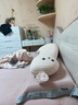 樂瓜 睡覺抱枕玩偶公仔兔子保暖長條靠枕床頭靠墊腰靠床上等身靠墊 微笑兔嬰兒棉大號 83*22cm可拆洗 曬單實拍圖