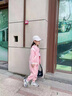 迪士尼女寶寶棒球服套裝2025新款兒童春秋兩件套時(shí)尚網(wǎng)紅套  女童衣服 粉色 110cm 曬單實(shí)拍圖