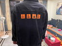 京西藍靛春秋季牛仔外套男大碼牛仔衣男士潮流春秋休閑風加大加厚男生夾克 6827黑色 L 體重125至145斤 曬單實拍圖