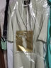 AD正式場(chǎng)合連衣裙女氣質(zhì)時(shí)尚西服裙子OL通勤輕奢職業(yè)裝夏季 七分袖綠色連衣裙 S 曬單實(shí)拍圖