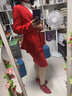 安依蓮小西裝女套裝春秋職業(yè)裝女裝紅色西服結婚禮服白領(lǐng)正裝經(jīng)理工作服 紅色西裝+褲子+裙+8168黑襯衫 M 曬單實(shí)拍圖