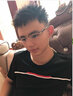靈鏡近視眼鏡男半框眼鏡時尚大臉商務(wù)方框有度數(shù)可配高度眼鏡近視框架 鏡框+1.67(300-600)防藍(lán)光鏡片 曬單實拍圖