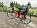 卡莎蒂（CASHAD） 鋰電郊游車(chē)山地旅行車(chē)48V助力自行車(chē)26-28寸成人老年長(zhǎng)途電瓶車(chē) 黑紅10ah鋰電池助力約80公里 28寸藍(lán)圖27速-線碟剎車(chē) 27速 曬單實(shí)拍圖