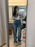 DXOT復古格子襯衫外套女秋季正肩小個(gè)子寬松休閑防曬港風(fēng)復古chic上衣 淺藍格子 M 曬單實(shí)拍圖