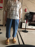 衣典零一（LEDIALYI）天絲直筒牛仔褲女裝2024夏季新款中年小個子薄款寬松休閑七分褲子 牛仔藍 XL（推薦125-135斤） 曬單實拍圖