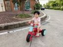babycare兒童電動摩托車3-8歲三輪防側(cè)翻男女周歲生日禮物音樂玩具電瓶車 【藍牙+聲光+自動剎車】羅拉紅 曬單實拍圖