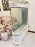 歐寶 歐式生態(tài)玻璃金魚缸1吧臺魚缸水族箱 大型客廳創(chuàng)意 雕花柜款 1.2米長 曬單實拍圖
