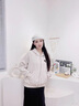 MXQP連帽開衫外套女2025春秋冬新款韓版寬松設(shè)計(jì)感小眾拉鏈學(xué)生衛(wèi)衣女 杏色 M 【80-110斤】 曬單實(shí)拍圖