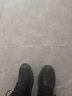 井邁牛皮馬丁靴男高幫皮鞋男靴中幫工裝靴春秋季增高透氣黑色機車(chē)靴子 黑色高幫啞光【春夏款】 44 碼（=運動(dòng)鞋45） 曬單實(shí)拍圖