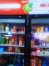 英臣 展示柜冷藏保鲜立式冰柜商用冰箱饮料超市冷柜水果厨房陈列柜直冷风冷大容量 绿黑色单门 风冷 实拍图