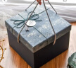 MRPACKING礼品盒生日礼盒空盒大号礼物包装盒正方形手提盒男生高级感礼物盒 蓝色烟雨 中号20.5*20.5*15.5 实拍图