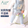 棉棉柔男寶寶開(kāi)襠褲秋冬嬰兒褲子冬季嬰幼兒保暖褲純棉兒童秋褲夾棉男童 花灰條紋【開(kāi)襠款】 100 曬單實(shí)拍圖
