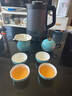 永豐源（auratic）水墨牡丹 8頭功夫茶具套裝家用 辦公家用送禮 茶壺茶杯套裝 茶具套裝（4人位） 8頭 曬單實拍圖