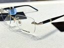 萬(wàn)寶龍（Montblanc）眼鏡框男MB0346O大班系列商務(wù)方形無(wú)框板材金屬光學(xué)萬(wàn)寶龍眼架男 001-黑金色 曬單實(shí)拍圖