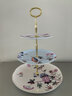 WEDGWOOD杜鵑三層點(diǎn)心盤(pán)骨瓷蛋糕盤(pán)下午茶糕點(diǎn)盤(pán)子多層干果盤(pán) 杜鵑三層點(diǎn)心盤(pán) 3層 曬單實(shí)拍圖