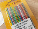 禮嘉（LIJIA）LJ-K58 超五類卡式號碼管 網(wǎng)線電話線數(shù)字標簽標識標記線碼管線標套線管0-9共100個(1套）5mm 曬單實拍圖