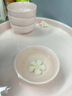 一品仟堂粉色功夫茶具套裝小套陶瓷手工提梁壺干泡茶具茶盤(pán)茶杯 捏花蘭提梁壺+禪花杯+干泡盤(pán) 1件 曬單實(shí)拍圖
