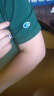 PHJ 韩版短袖t恤女夏季新款圆领绣花半袖体恤中年女士宽松打底上衣 绿色 2XL（150-170斤） 实拍图