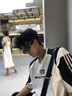 迪伽達短袖T恤男解構小眾設計感重磅墊肩夏季拼色印花寬松休閑半袖潮流 WYXS-T25白色 XL 曬單實(shí)拍圖