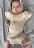 Milkbarn春秋嬰兒連體衣服寶寶秋季哈衣嬰幼兒外出爬服兩件裝 深秋松果-松果棕 80cm (12-18月-參考身高73-80cm) 曬單實拍圖