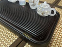 唐豐竹制茶盤(pán)家用辦公室簡(jiǎn)易長(cháng)方形功夫茶具泡茶臺帶排水茶壺托盤(pán)整塊 黑檀色弧面茶盤(pán)60x32cm 曬單實(shí)拍圖