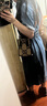 歌力思（ELLASSAY）ELLASSAY歌力思2023早春新品開叉襯衫式牛仔連衣裙女EWW341N03300 深牛仔藍 S 曬單實拍圖