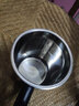 蘆娘 加厚不銹鋼水杯兒童學(xué)生隨手杯帶手柄帶蓋隔熱杯防燙防摔雙層 本色銀（加厚）500ml 曬單實拍圖