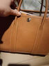 哥力高品質(zhì) 真皮花園包Garden party30/36cm大容量ol通勤手提包togo皮 花園包棕色30cm 曬單實(shí)拍圖