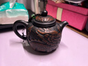 覓陶建水紫陶茶壺純全手工石瓢壺浮雕麒麟仿古龍壺普洱泡茶壺270cc 麒麟仿古 曬單實(shí)拍圖