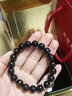 石頭記（istone）黑曜石手鏈肖佛八大守護蛇年手鏈新中式生日禮物送女友 狗豬-阿彌陀佛 10mm 曬單實(shí)拍圖