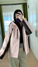 波司登（BOSIDENG）【反季】沖鋒衣鵝絨羽絨服男女情侶同款90絨三合一防風防雨外套 【店長推薦】蘇梅粉 生巧咖161B M 165/88A 曬單實拍圖