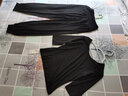貝茲曼形體服舞蹈練功服藝考現代舞服裝瑜伽服女套裝莫代爾新款修身顯瘦 圓領(lǐng)中袖哈倫褲套裝 2XL （120斤-130斤） 曬單實(shí)拍圖