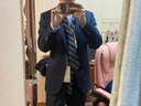 FULL MONTY進(jìn)口VBC魚(yú)骨紋西服套裝男士結婚新郎西裝商務(wù)職業(yè)正裝 藏青色1293 46 曬單實(shí)拍圖