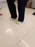 OETZI冰人奧茲 丑萌果凍鞋子男春夏季厚底帆布鞋女百搭拼色情侶潮鞋 熒光黃/紅紫/深藍(lán)/綠色T23120125 36 曬單實(shí)拍圖